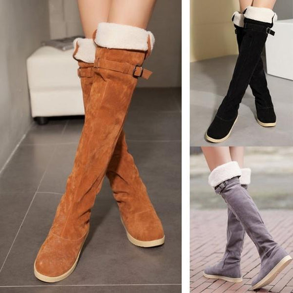 Shoes - New Women's Over Knee Warm Plush Snow Boots
