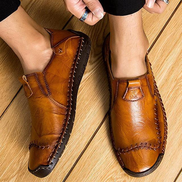 Shoes - 2019 New Arrival Men's Fashion Sewing Casual Business Flats Shoes