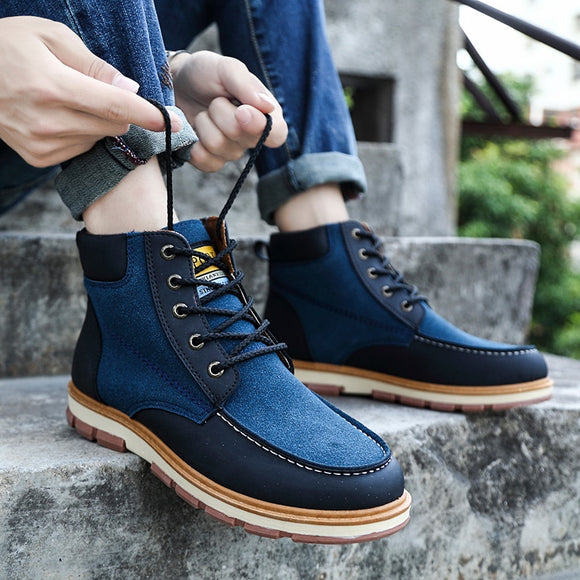 Men's Shoes - Autumn Winter Men's Leather Casual Shoes
