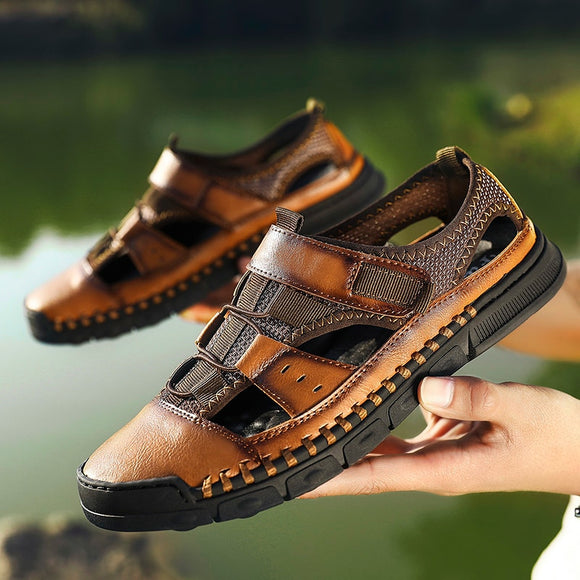 Men Shoes - Genuine Leather Cowhide Men Sandal(Buy 2 Get 10% off, 3 Get 15% off Now)