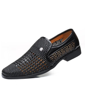 Men's Shoes - Summer Men's Leather Soft Bottom Slip-on Shoes Hole ShoesBuy 2 Get 10% off, 3 Get 15% off Now)
