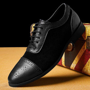 2019 New arrival Men's Fashion Business Dress Genuine Leather Shoes
