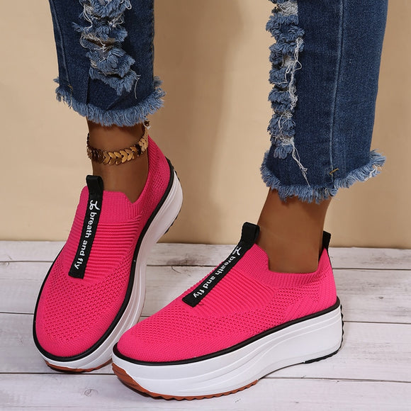 Breathable Height Increasing Women Casual Sneakers