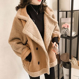 Wool Fur One-piece Thickened Jacket