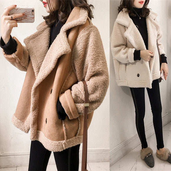 Wool Fur One-piece Thickened Jacket