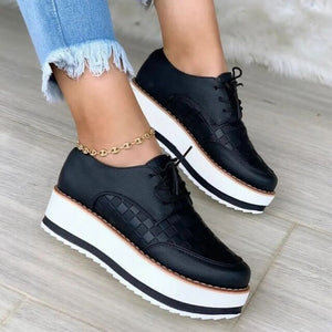 Platform Thick Bottom Solid Casual Ladies Loafers