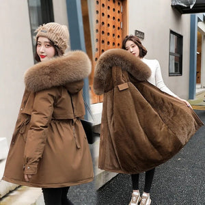 Women Parka Fashion Long Coat