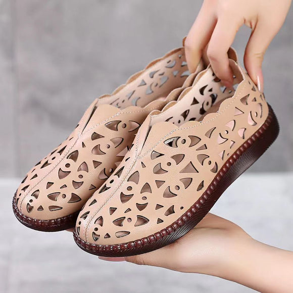 Embroider Breathable Colorful Ethnic Flat Outdoor Beach Sandalias
