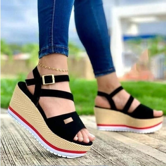 Solid Color Backstrap Women's Sandals
