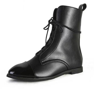 2023 New Women Leather Ankle Boots