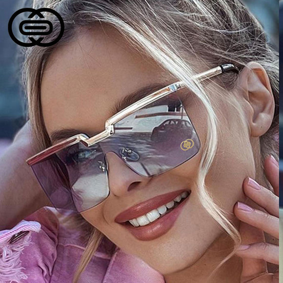 Oversized Square Women Luxury Brand Sunglasses