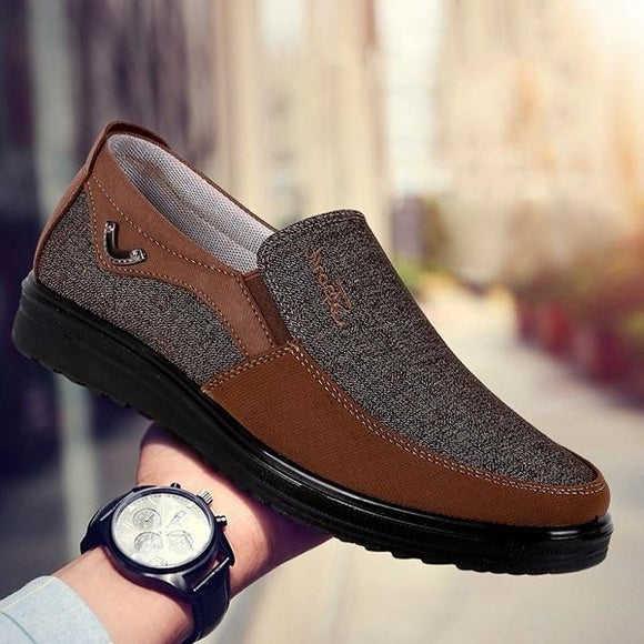Shoes - Large Size Men's Fashion Style Comfortable Flat Slip On Shoes
