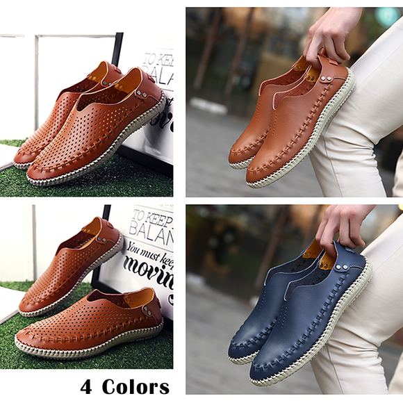 Genuine Leather Men's Driving Shoes