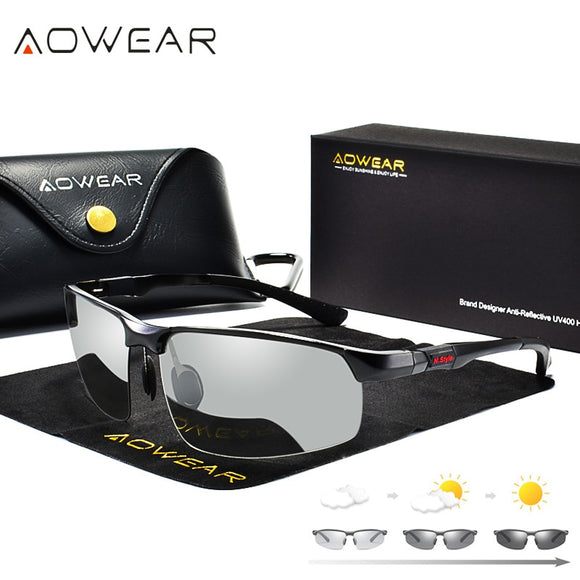 Jollmall Sunglasses - HD Day Night Vision Driving Eyewear Polarized Chameleon Glasses