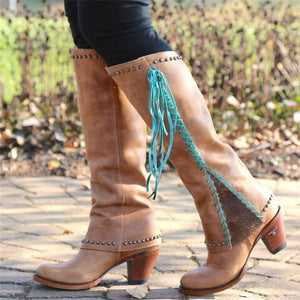 Lace-up Street Style Rivet Cross-tied Leopard Splicing Women Shoes