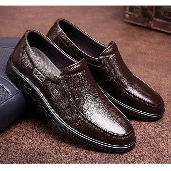 Men Shoes - 2019 Genuine Leather Slip On Men Loafers Shoes (Buy 2 Get 10% off, 3 Get 15% off Now)