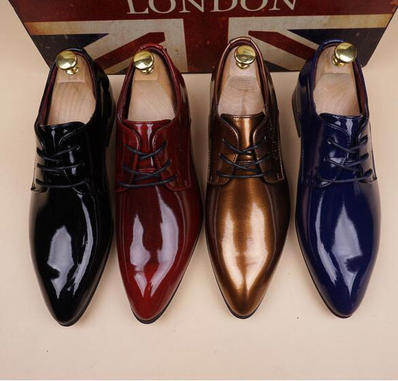 Men's Shoes - Luxury 2018 Men's Fashion Pointed Toe Dress Shoes