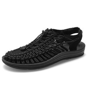 Jollmall Men Shoes - Breathable Summer Men Woven Sandals