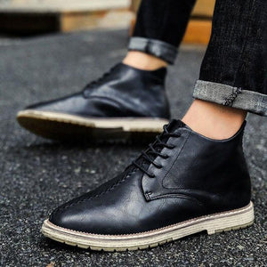 Shoes - Men Winter British Style Ankle Boots