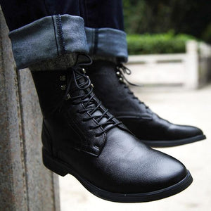 Shoes - Winter Fashion Male Lace Up Warm Ankle Boots