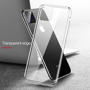 Phone Case - Tempered Glass and TPU Edge Case For iPhone 11