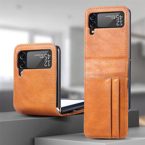 Card Holder Wallet Leather Case for Samsung Galaxy Z Flip 3 Flip4