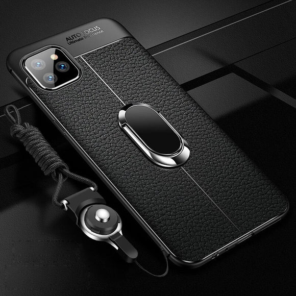 Phone Case - Leather Case Silicone Slim Cover For iPhone