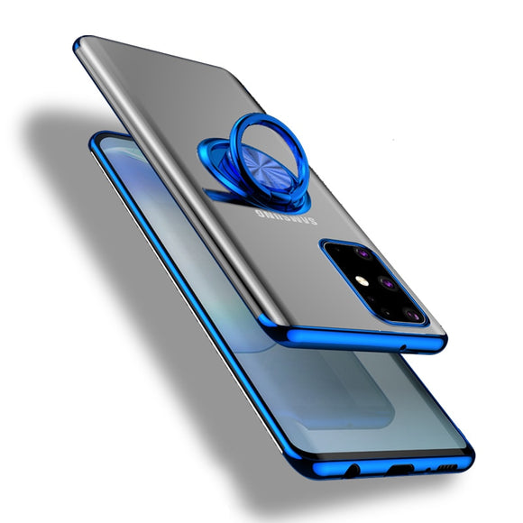 Jollmall Phone Case - Clear TPU Ring Phone Case For Samsung Galaxy