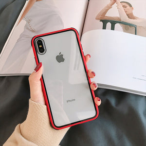 Phone Case - Colorful Bumper Transparent Silicone Phone Case For iPhone