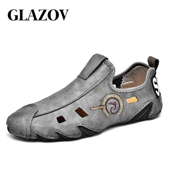 Comfortable Leather Men Casual Slip On Shoes