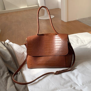 Designer Crocodile Pattern women handbag