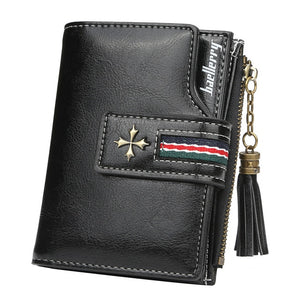 Fashion Women Stylish Zipper & Hasp Card Wallet