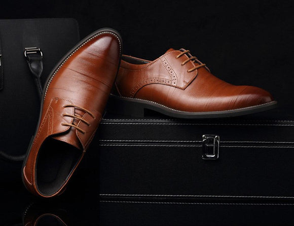 Men's Shoes-Fashion Breathable Business Lace Up Oxfords Shoe