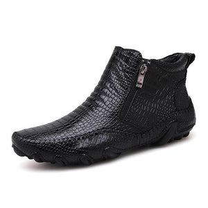 Men's Shoes - Men's Fashion High Quality Genuine Leather Martin Chelsea Ankle Boots