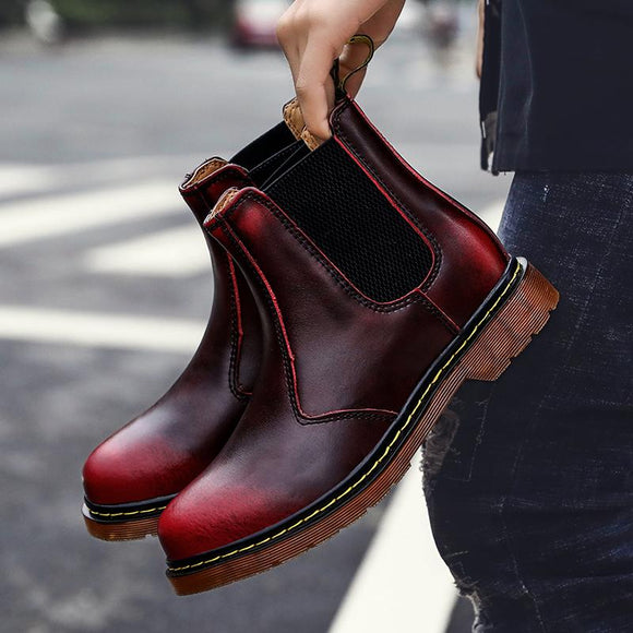 Men's Boots -  Genuine Leather Chelsea Boots