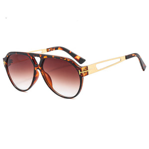 Women Big Face Thin with Round Frame Sunglasses