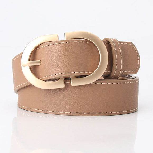 Classic Retro Simple Round Leather Belts