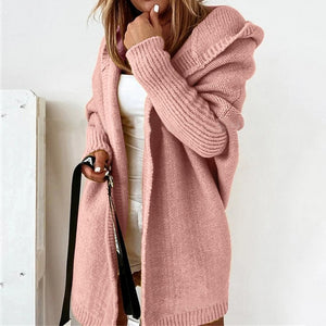 Autumn and Winter Doll Sleeve Knit Sweater Jacket