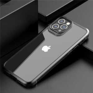 Luxury Armor Protection Transparent Phone Case For iPhone 12 11 Series