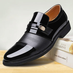 Jollmall Men Shoes - Leather Fashion Men Business Dress Loafers