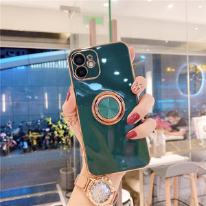 Luxury Plating Silicone Case For iPhone 11 12 Series