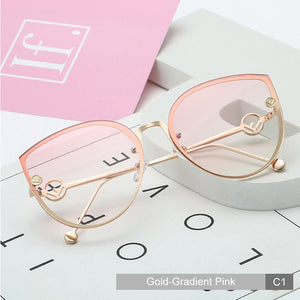 New Luxury Brand Design Cat Eye sunglasses