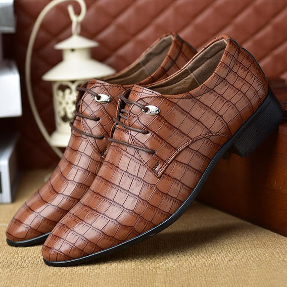 Men's Shoes - Vintage British Style Business Dress Shoes For Men