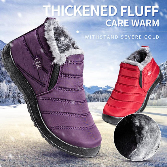 Women Warm Non-Slip Waterproof Casual Ultralight Shoes