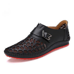 Shoes - Summer Design Men Genuine Leather Slip On Driving Oxford Shoes