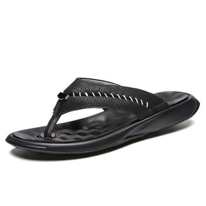 Sandals - Genuine Split Leather Men Beach Sandals