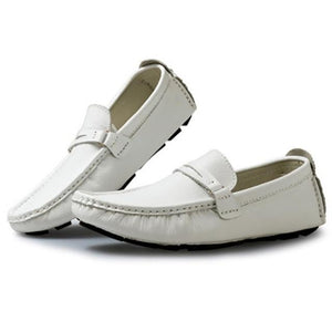 Shoes - Men Genuine Leather Loafer Boat Shoes