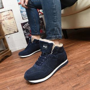 Men's Shoes - Warm Plush Winter Trainers Chaussure Homme Krasovki Men Casual Shoes