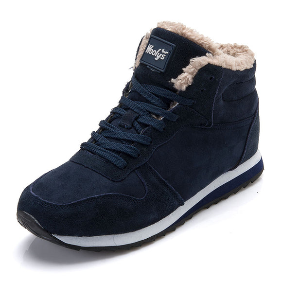 Men's Shoes - Warm Plush Winter Trainers Chaussure Homme Krasovki Men Casual Shoes