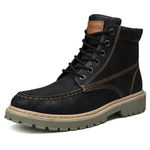 Shoes - Vintage Genuine Leather Men Ankle Boots